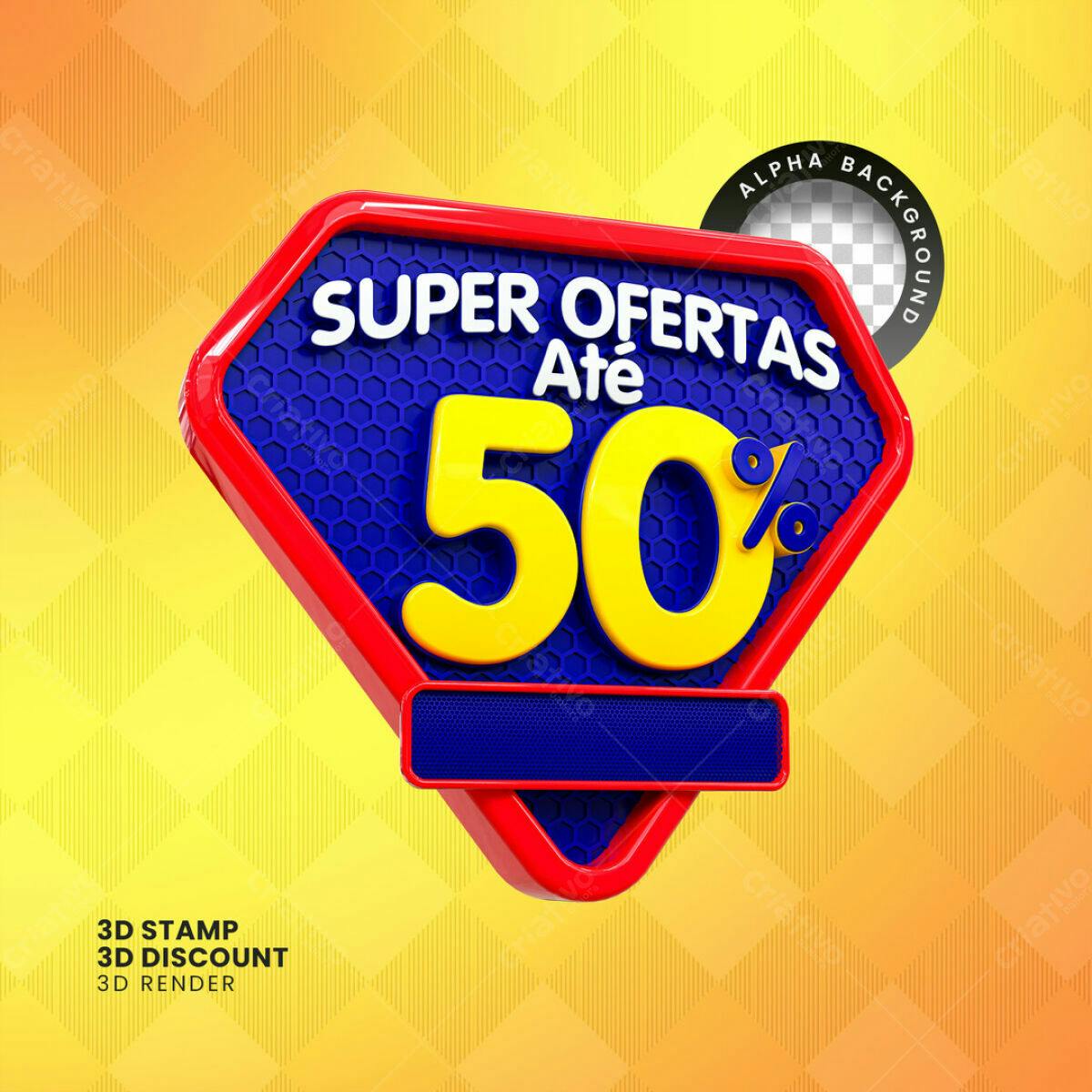 Banner Super Ofertas até 50% PSD Editável