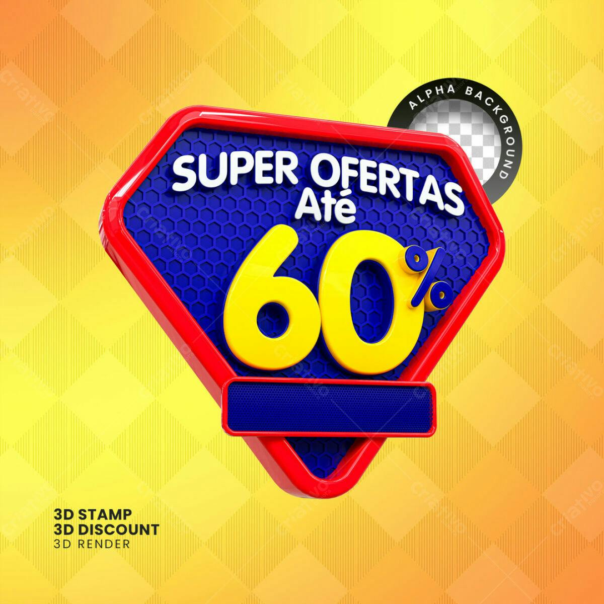 Banner Super Ofertas até 60% PSD Editável