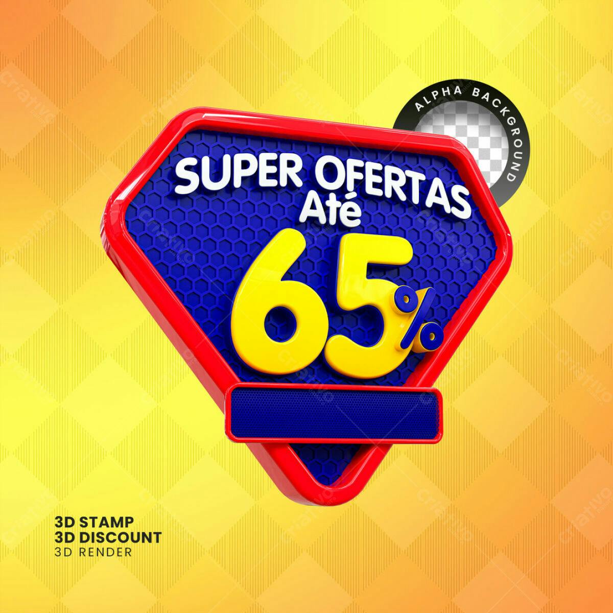 Banner Super Ofertas até 65% PSD Editável
