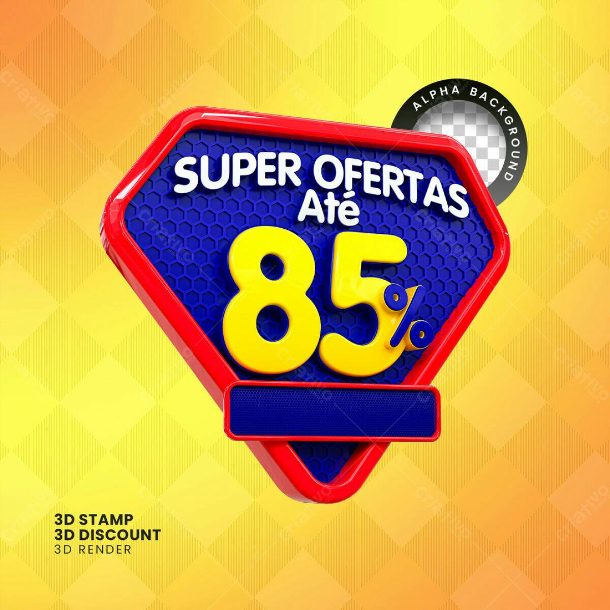 Banner de Super Ofertas até 85% PSD Editável