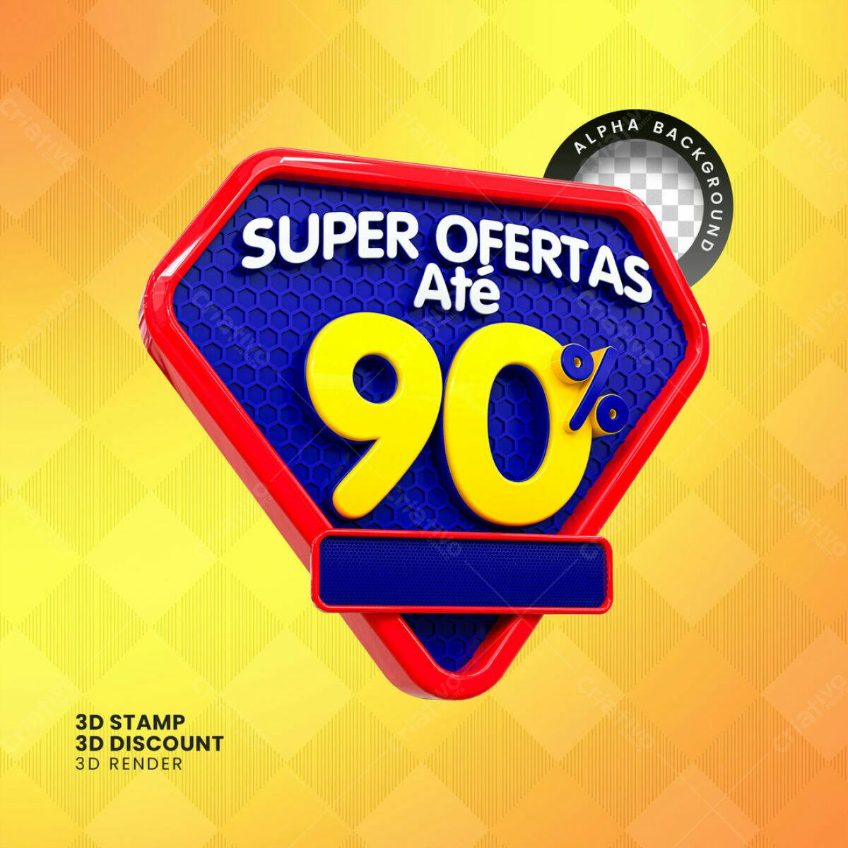 Banner Super Ofertas até 90% PSD Editável