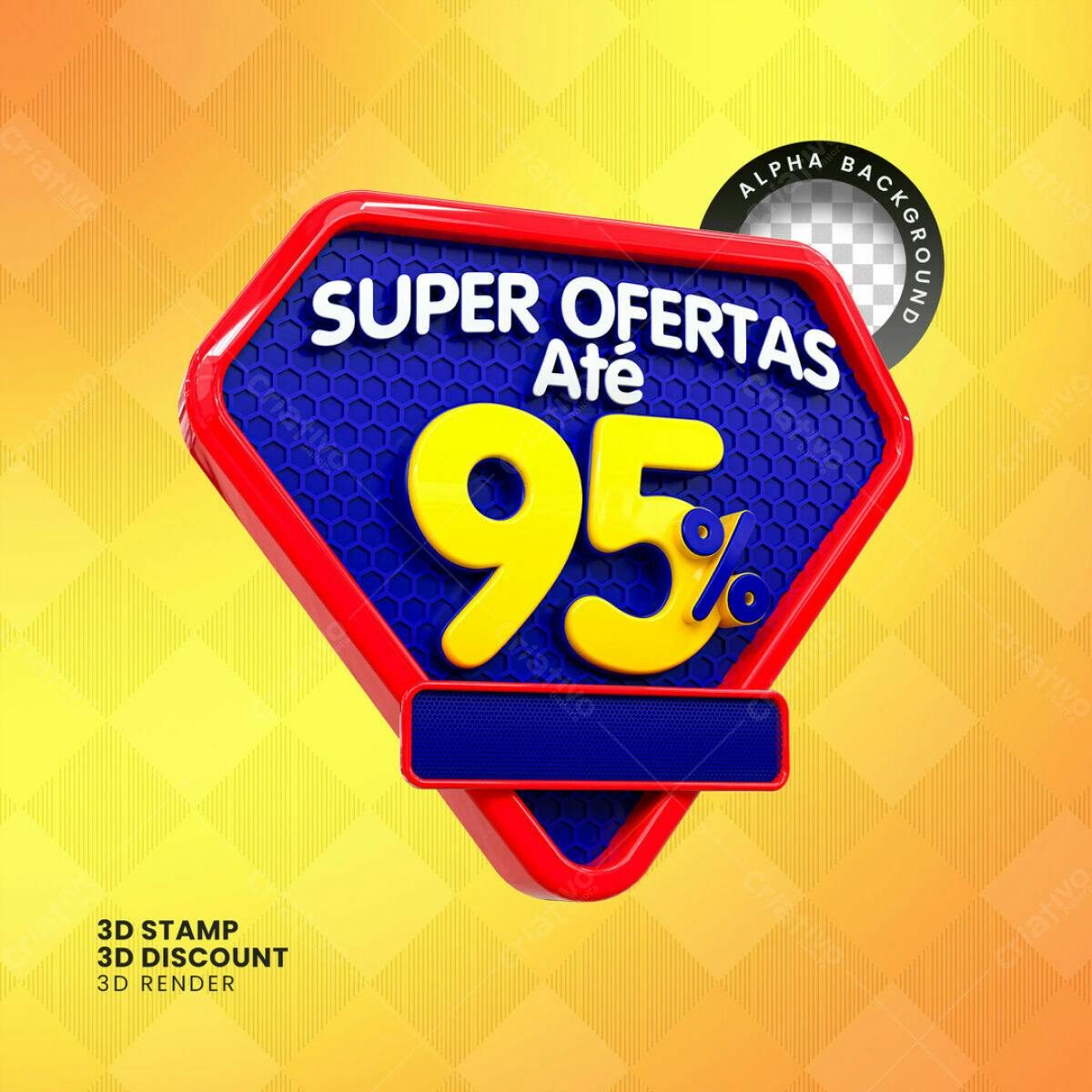 Banner Super Ofertas Até 95% PSD Editável