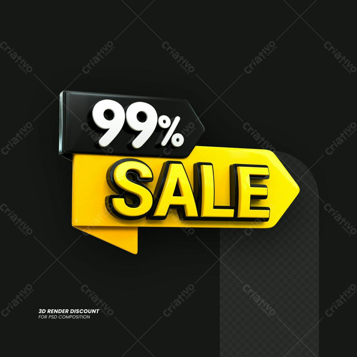 Banner 99% OFF Promoção PSD Editável