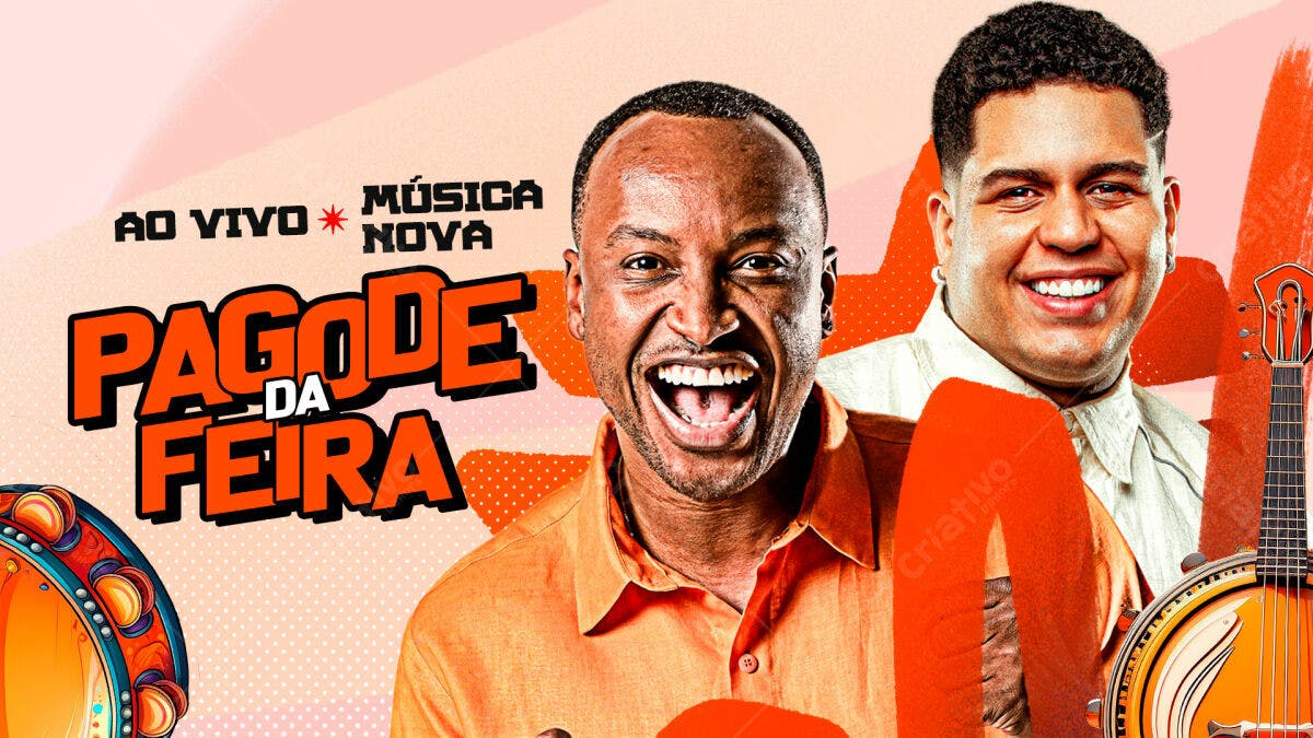 Flyer Pagode da Feira PSD Editável