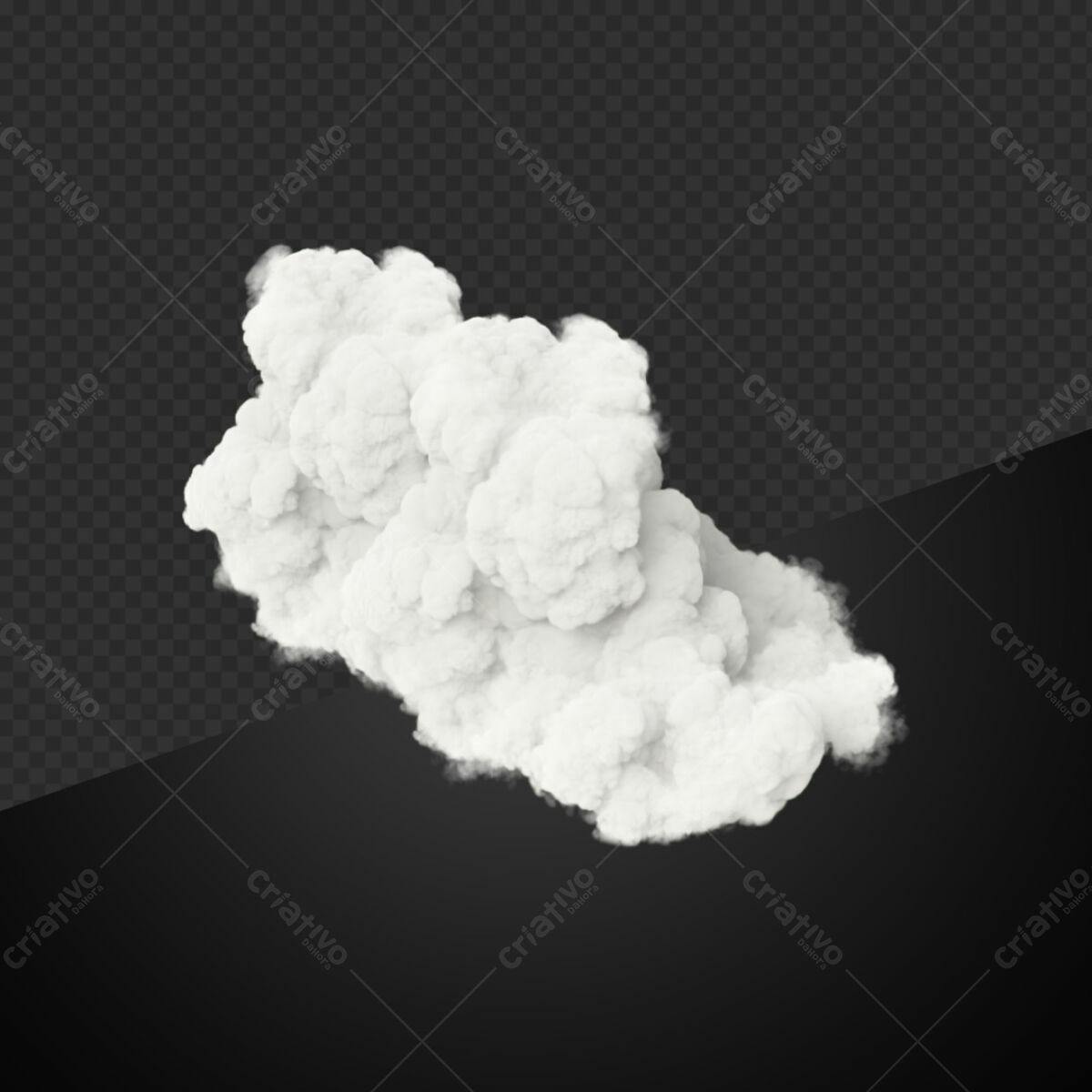 Nuvem de Fumaça PSD Editável