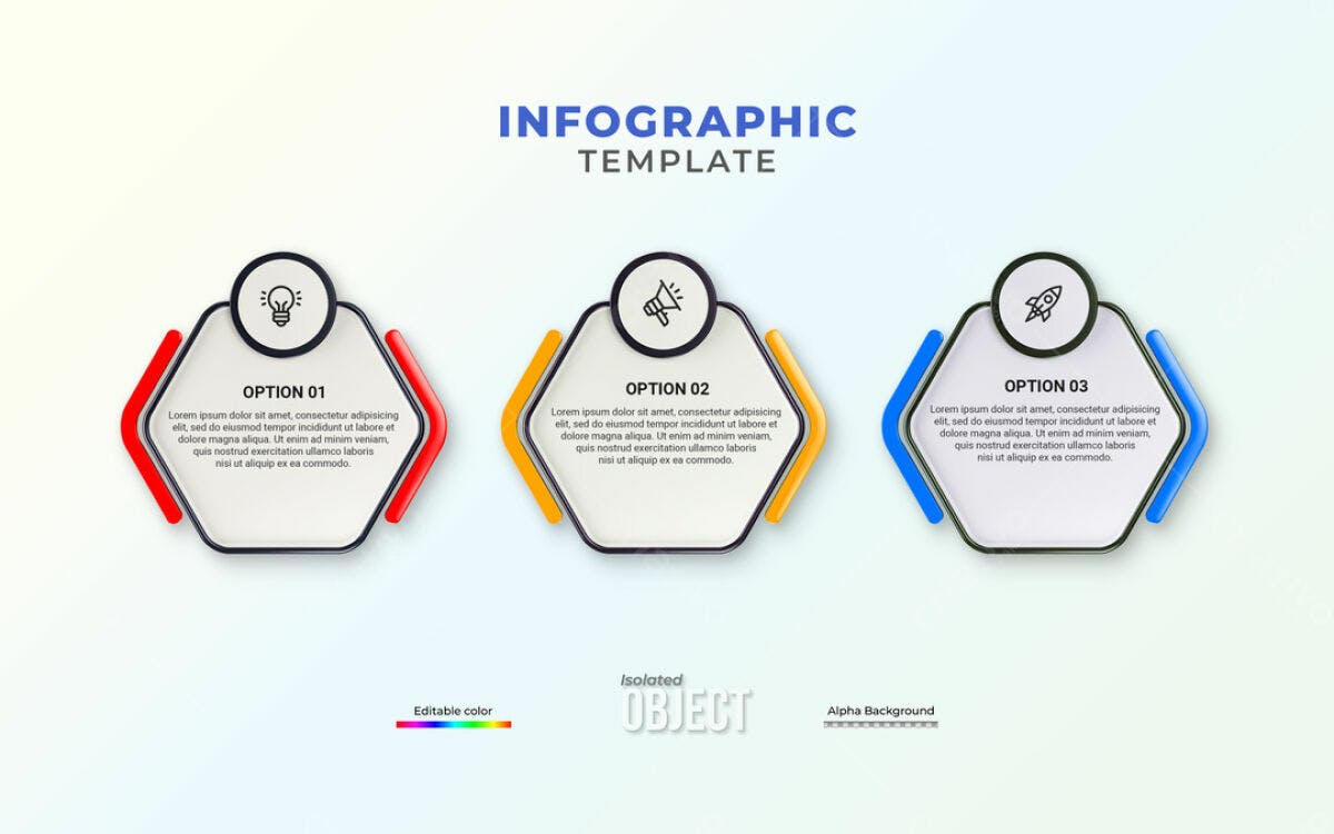 Infográfico para Apresentação de Projetos PSD Editável