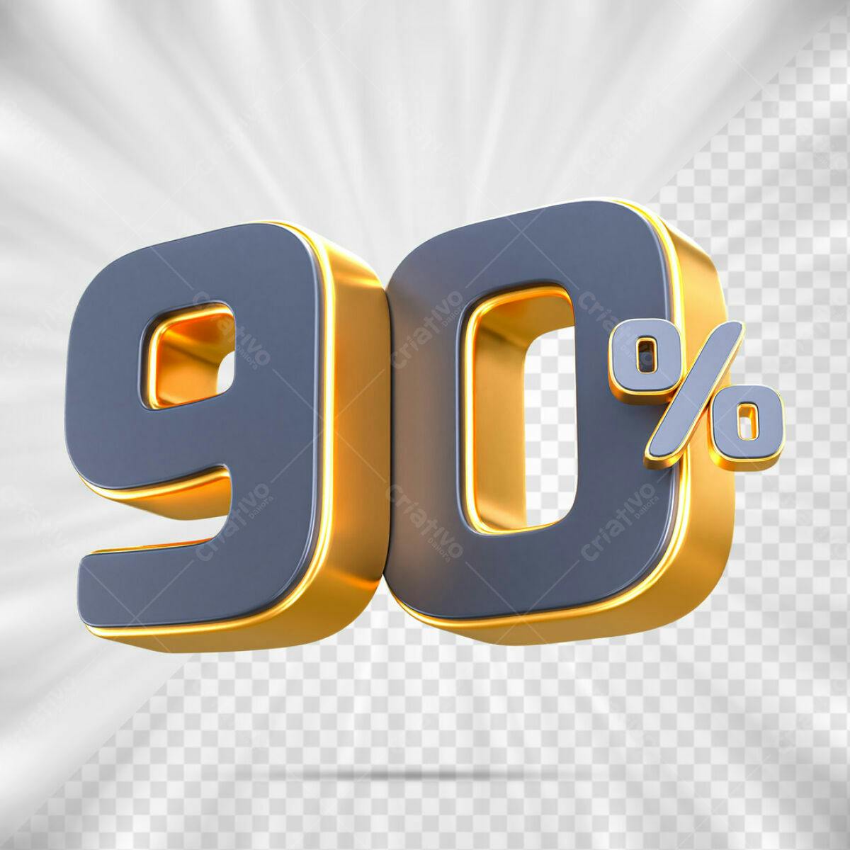 Decoração 90% Desconto PSD Editável