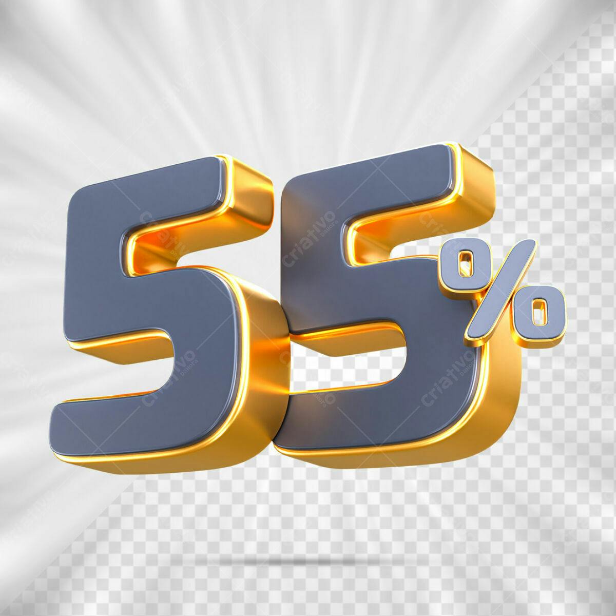 Kit de Desconto 55% PSD Editável