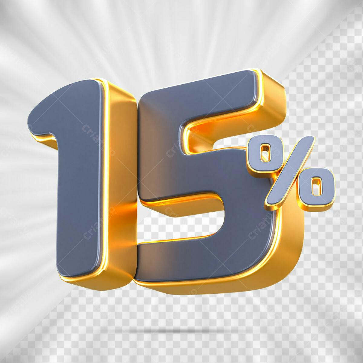 Design de Desconto 15% PSD Editável