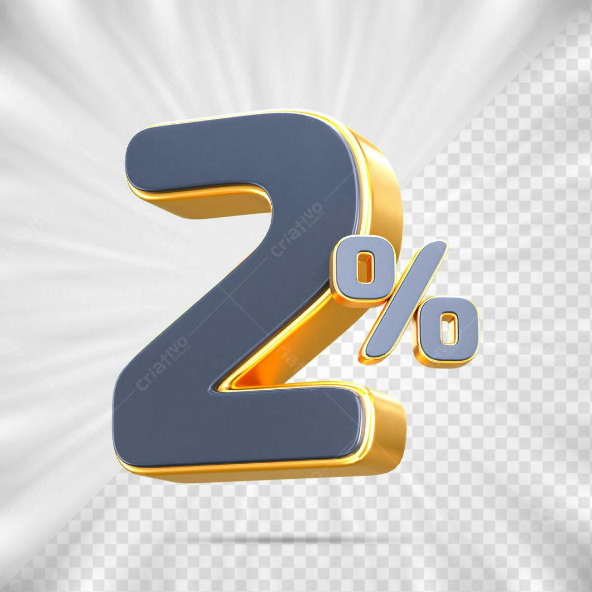 Design 2% Desconto PSD Editável