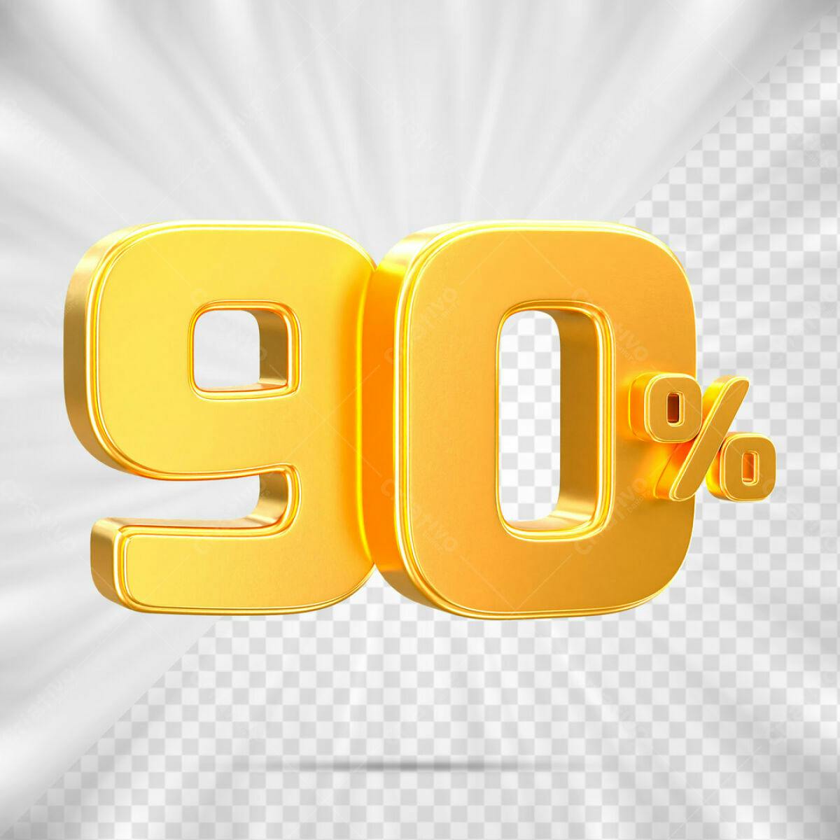 Decoração 90% Desconto PSD Editável