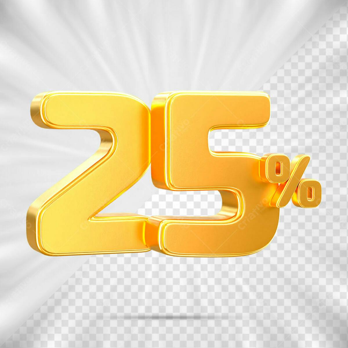 Design de Desconto 25% PSD Editável