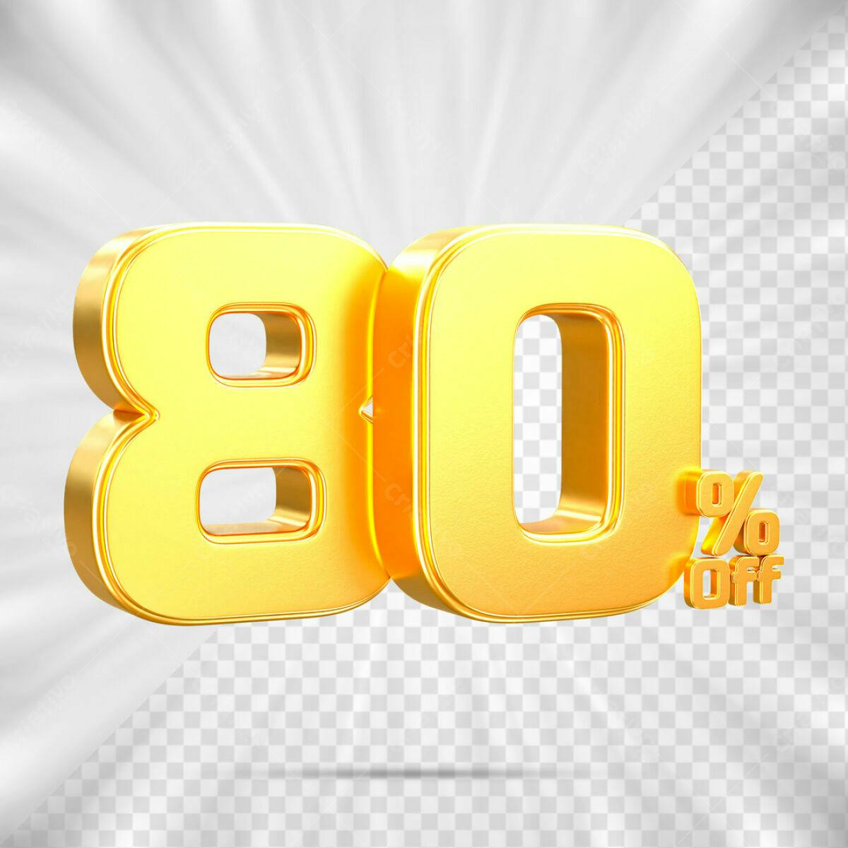 Design 80% Off PSD Editável