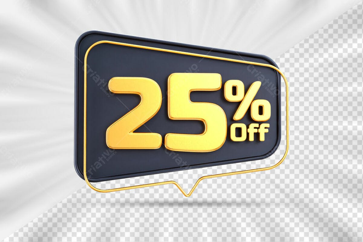 Banner 25% Off PSD Editável