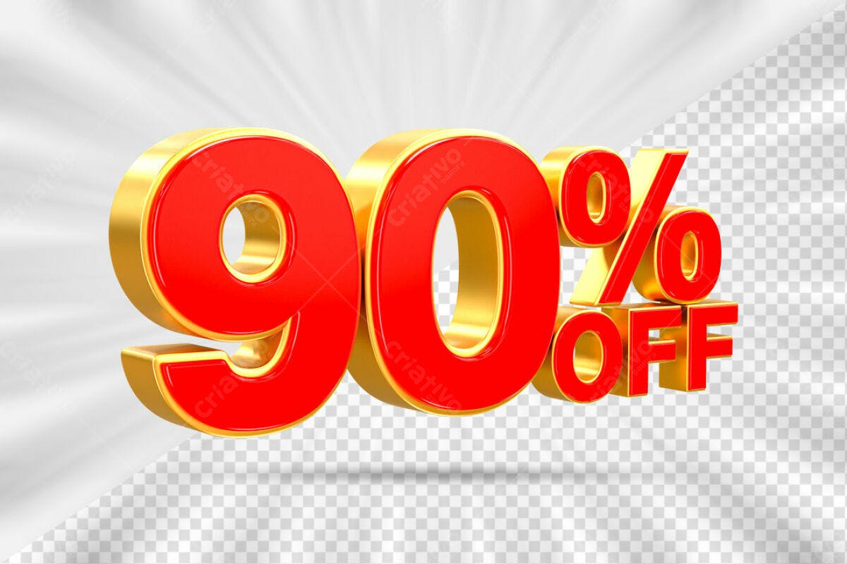 PSD para Promoção 90% Off Editável