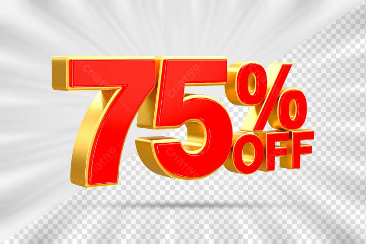 Kit de Design 75% OFF PSD Editável