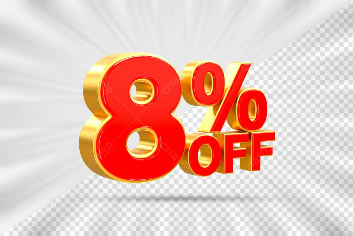 Kit de Elementos 8% OFF PSD Editável