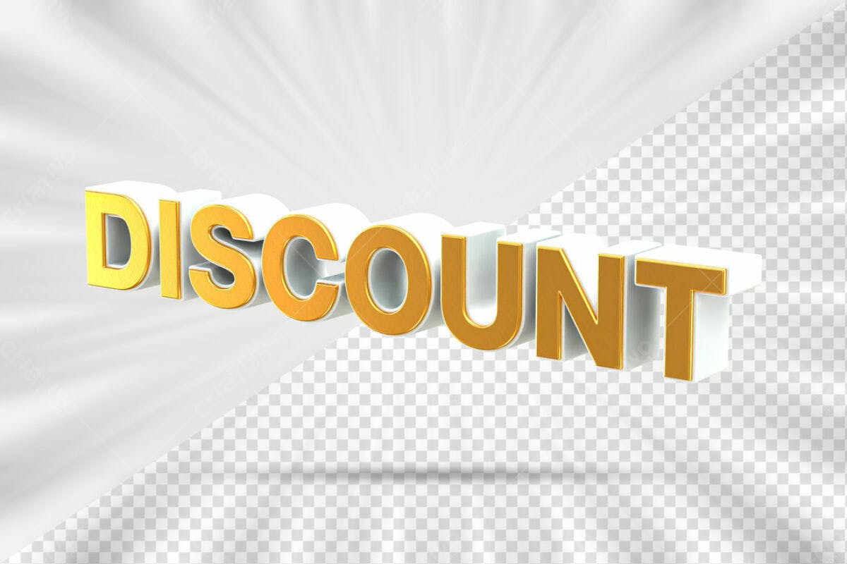 Recurso Gráfico para Promoção de Desconto PSD Editável