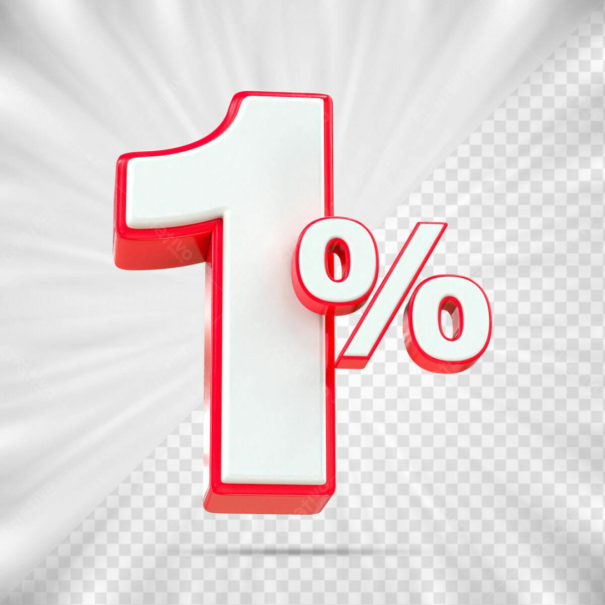 Número 1% em Promoção PSD Editável