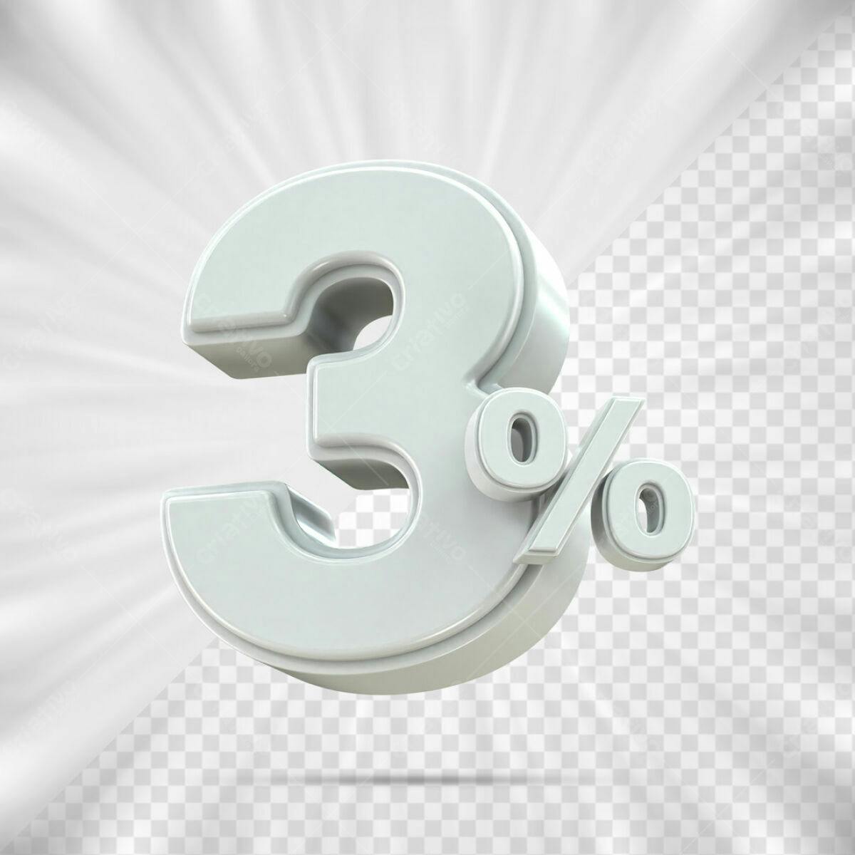 Design 3% Off PSD Editável
