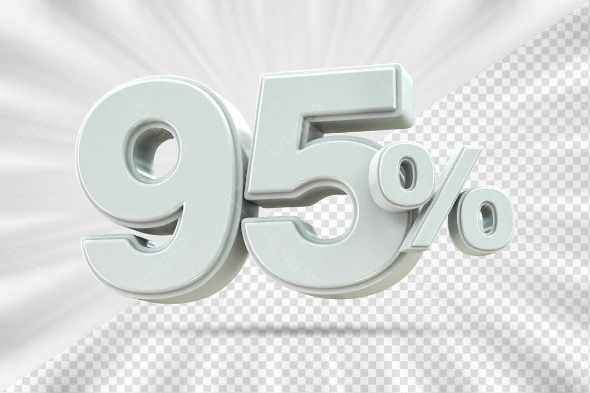 Kit de Desconto 95% PSD Editável
