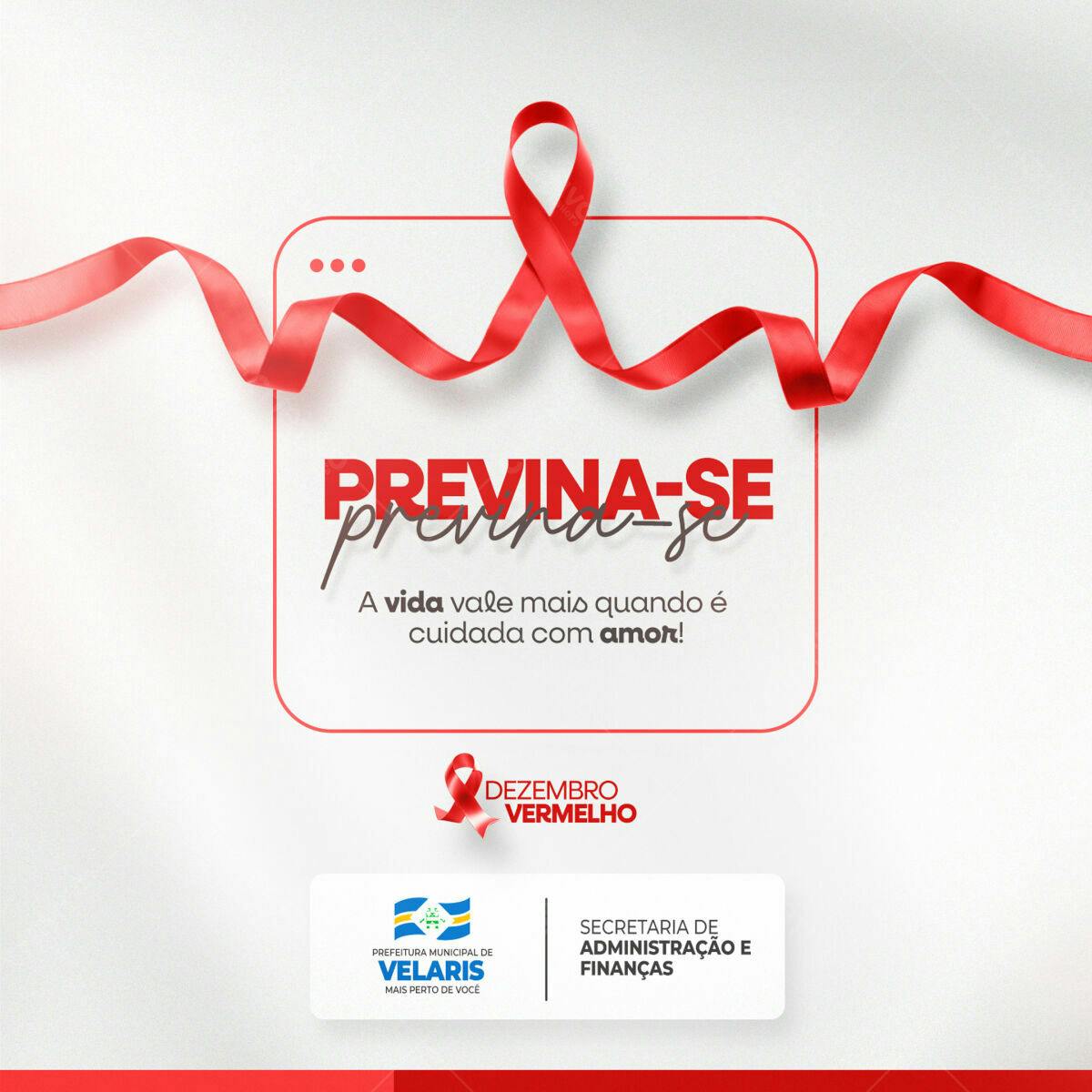 Post para Dezembro Vermelho PSD Editável