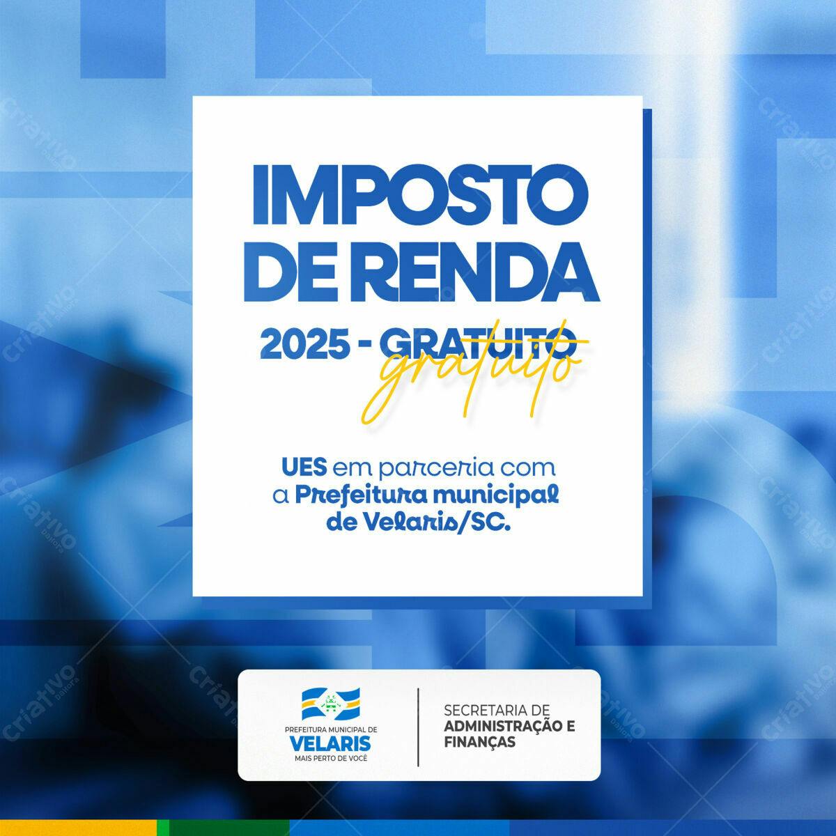 Flyer Imposto de Renda 2025 PSD Editável