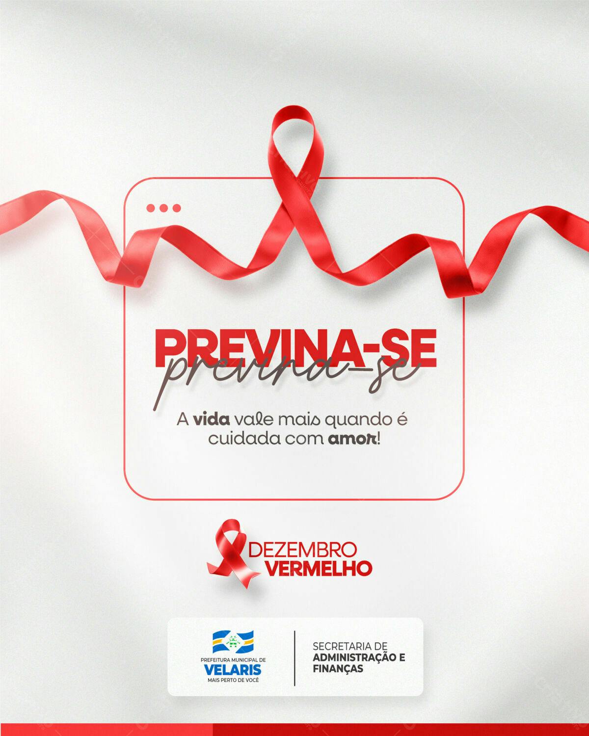 Post para Dezembro Vermelho PSD Editável