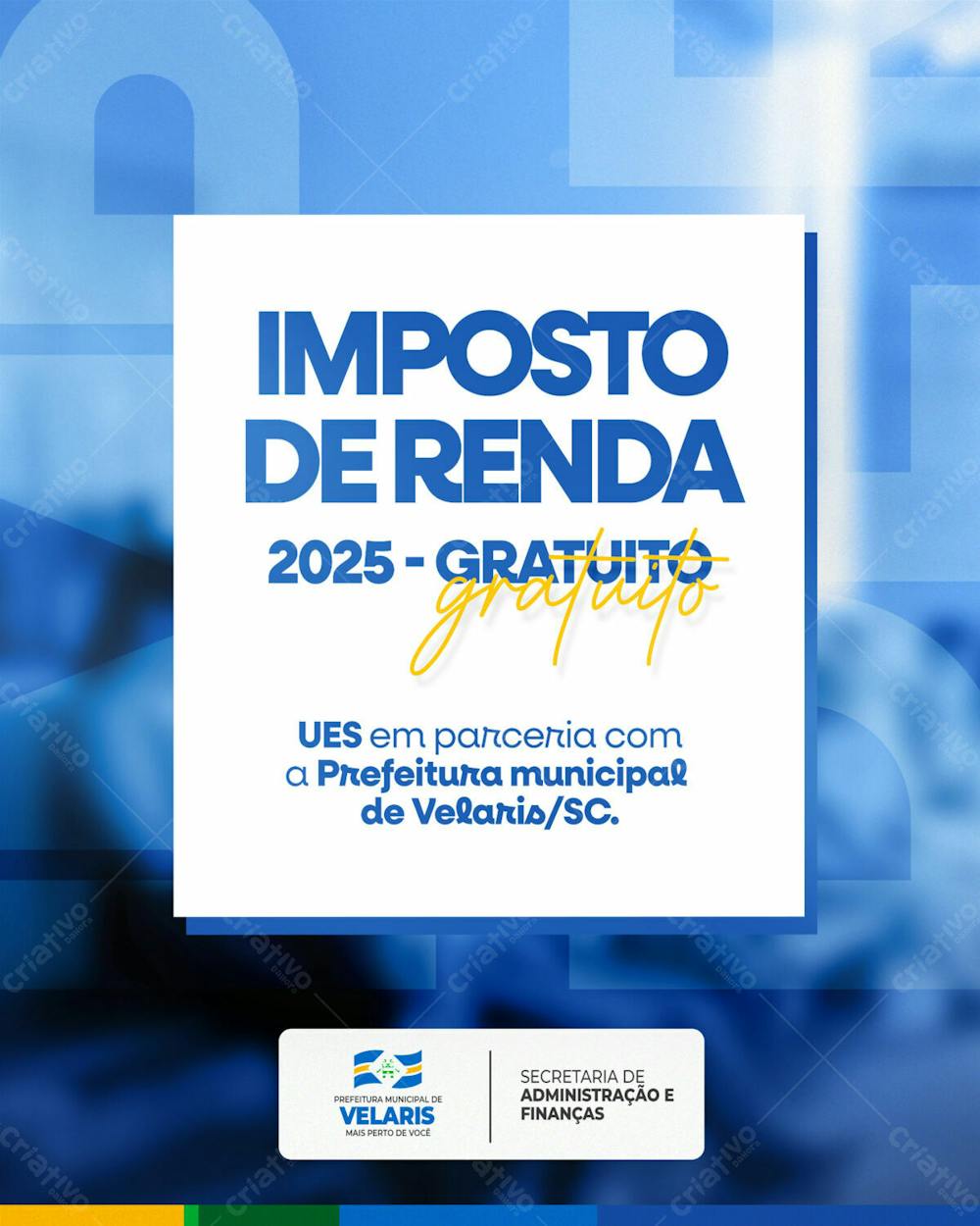 Prefeitura Imposto De Renda Aviso Informe Comunicado Social Media Psd Editável