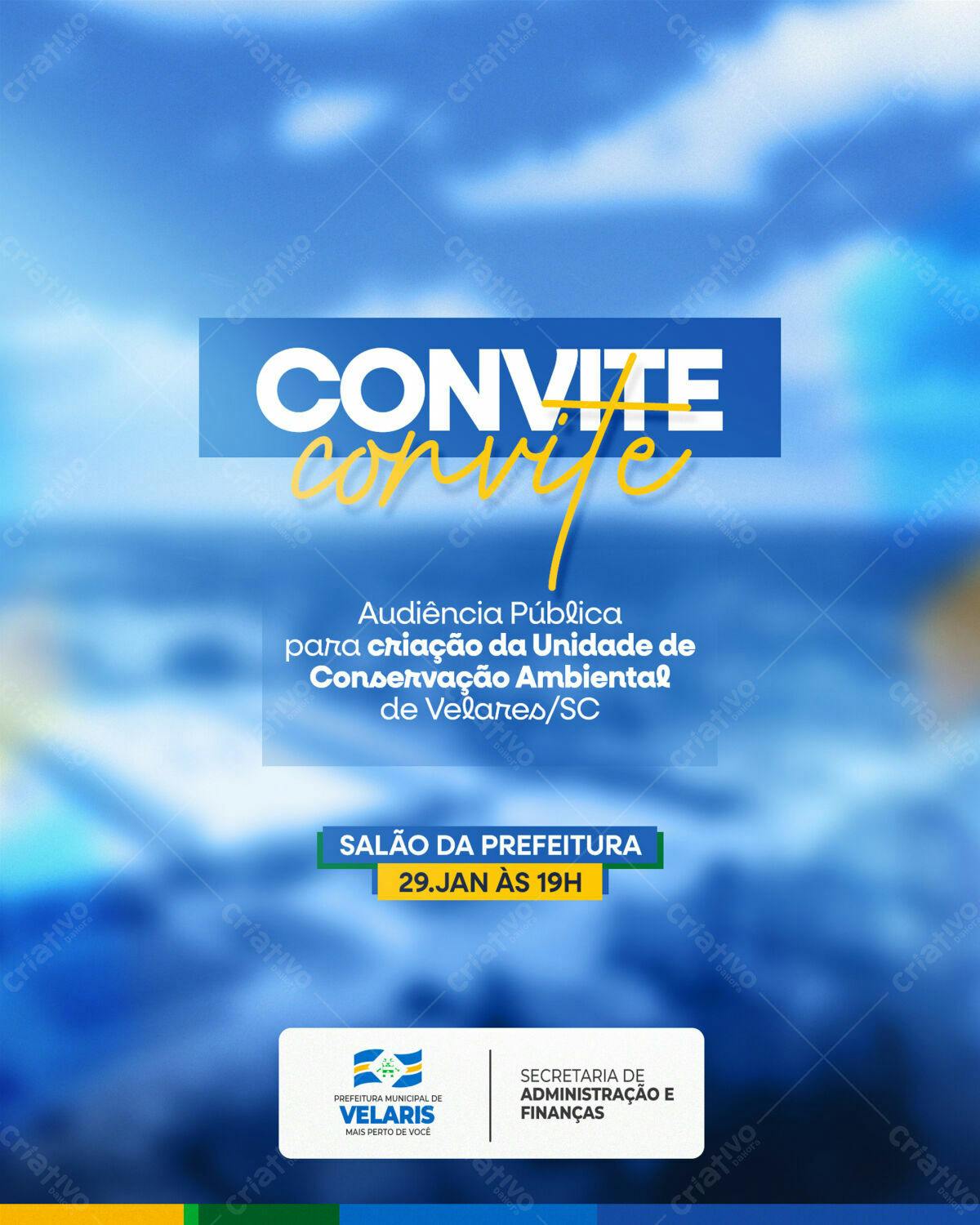 Convite Audiência Pública PSD Editável