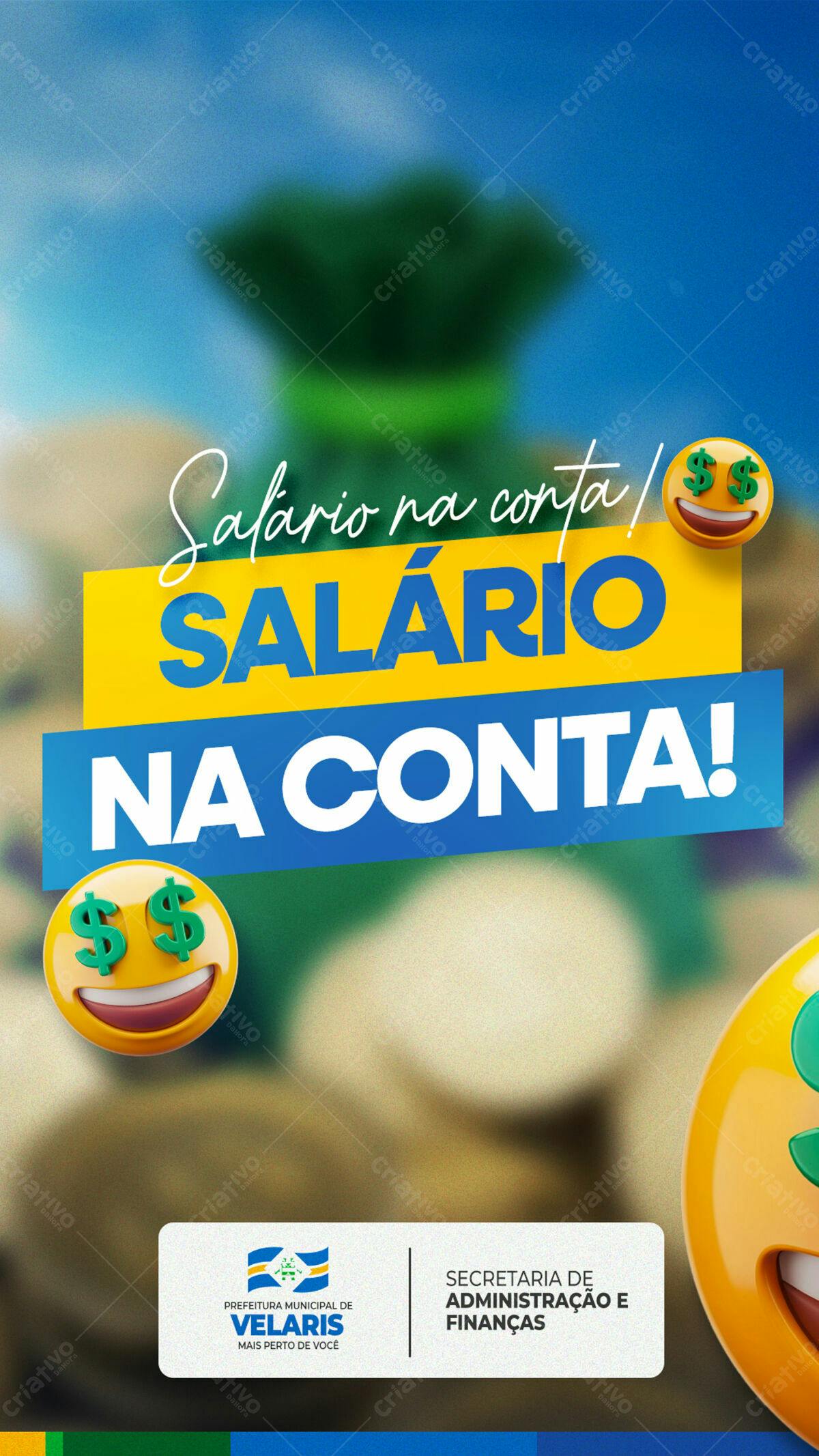 Flyer Salário na Conta PSD Editável