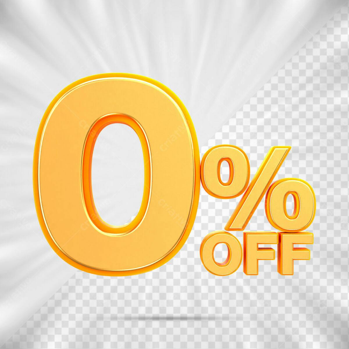Kit de Elementos 0% OFF PSD Editável