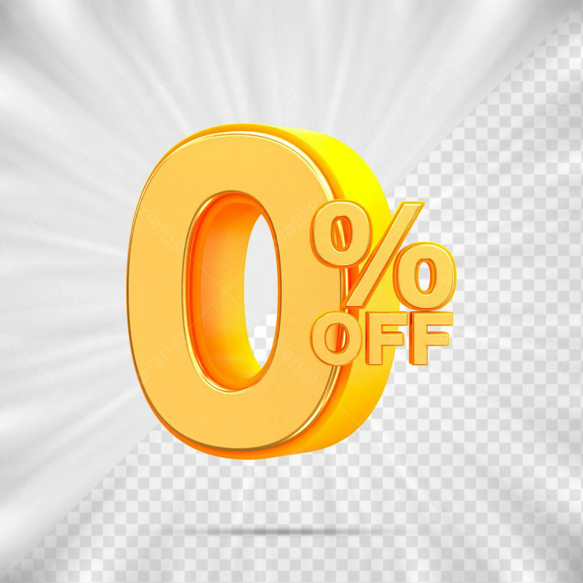 Banner 0% Off PSD Editável