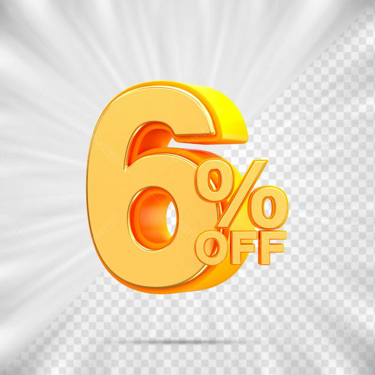 Design 6% Off PSD Editável