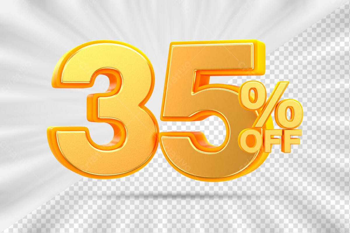 Banner 35% Off PSD Editável