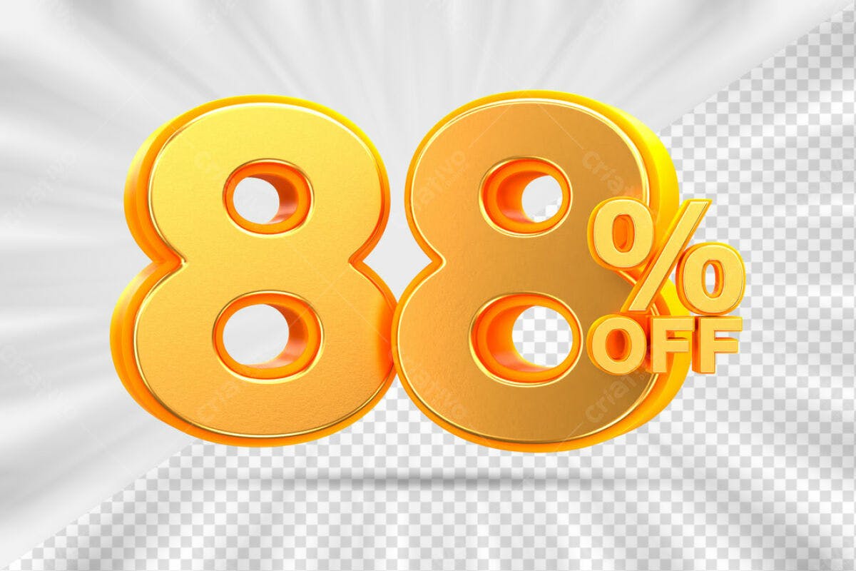 Banner 88% Off PSD Editável