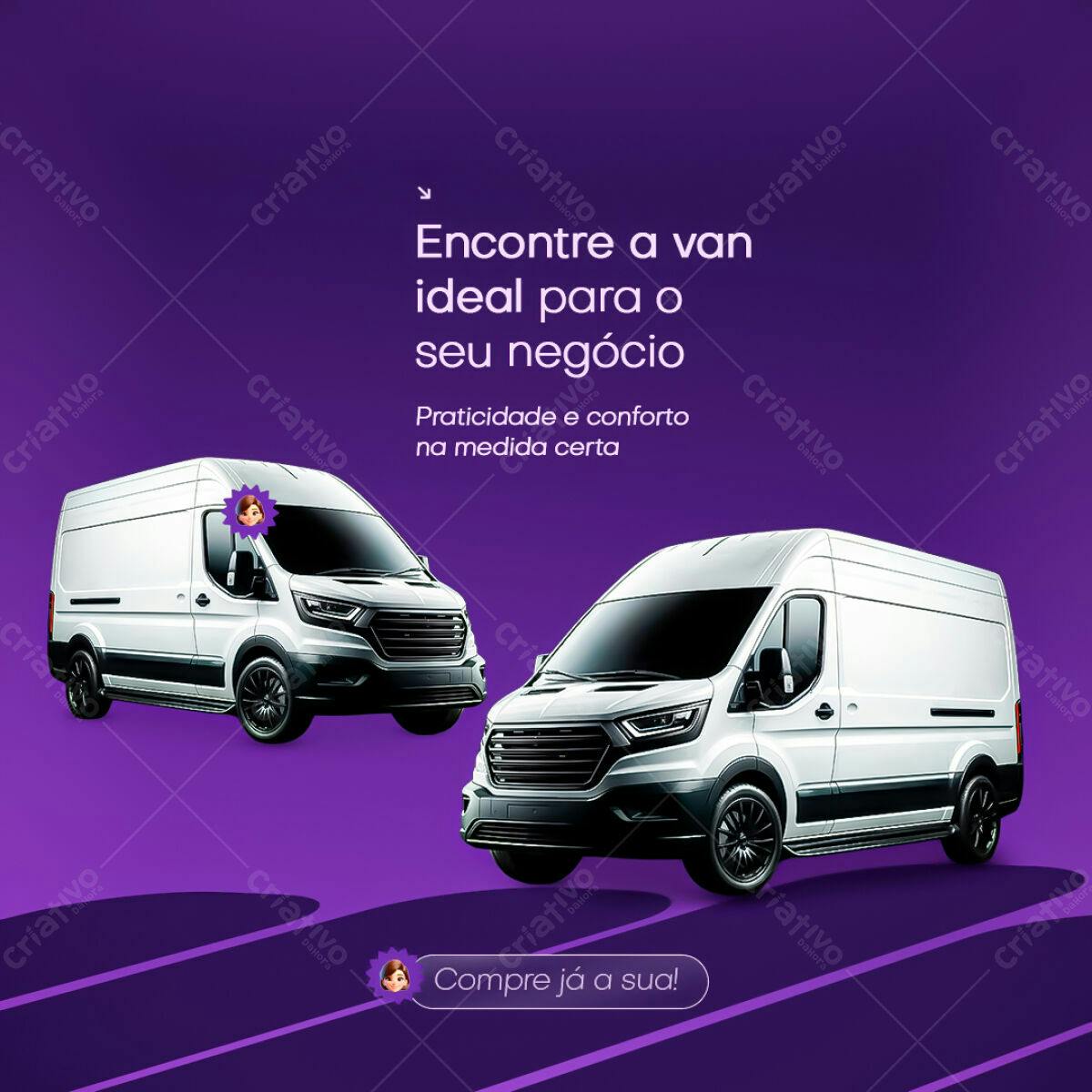 Banner Van para Negócios PSD Editável