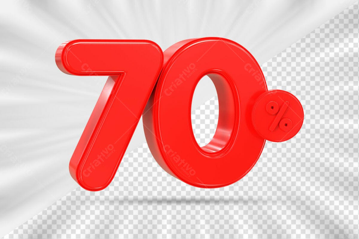Design 70% Desconto PSD Editável