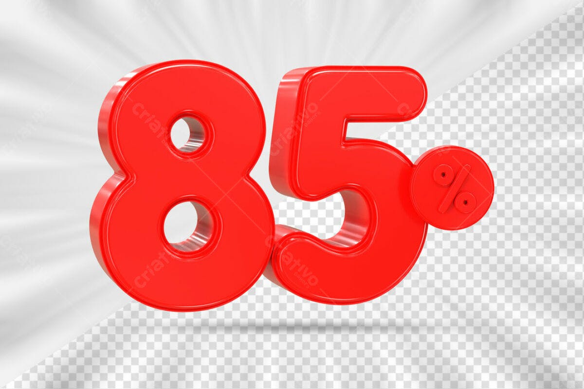 Elementos 85% Desconto PSD Editável