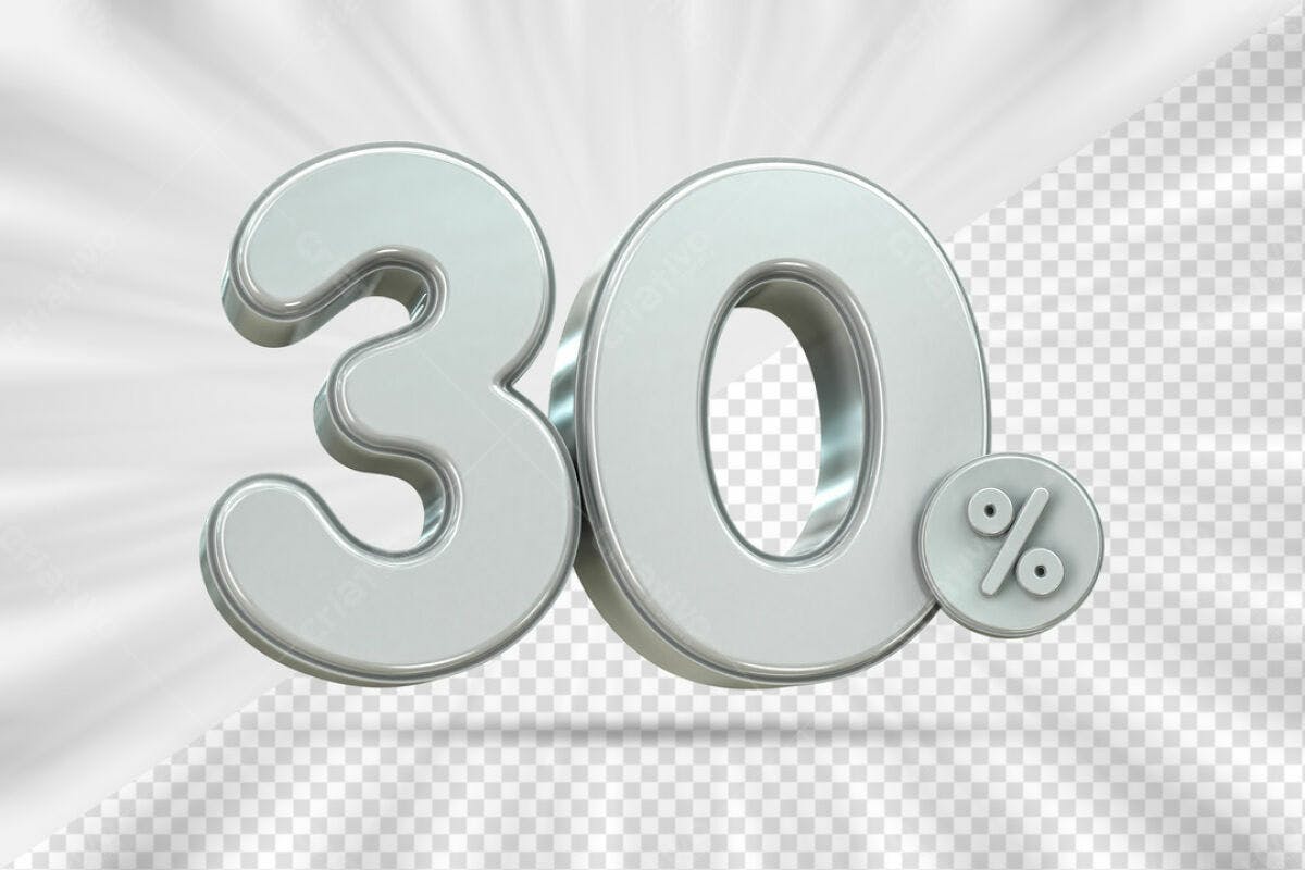 Kit de Desconto 30% PSD Editável