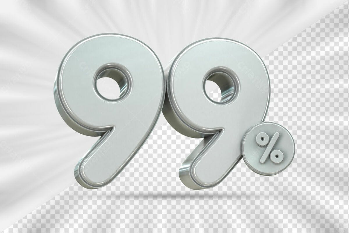 Elementos para Promoção 99% OFF PSD Editável