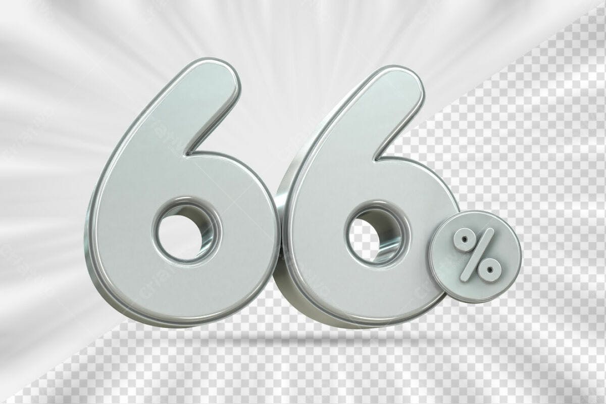 Kit de Desconto 66% PSD Editável