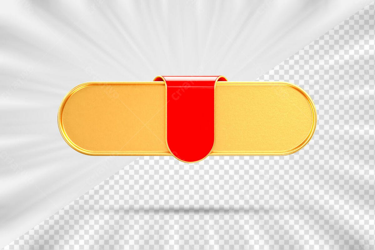 Banner Ouro e Vermelho PSD Editável