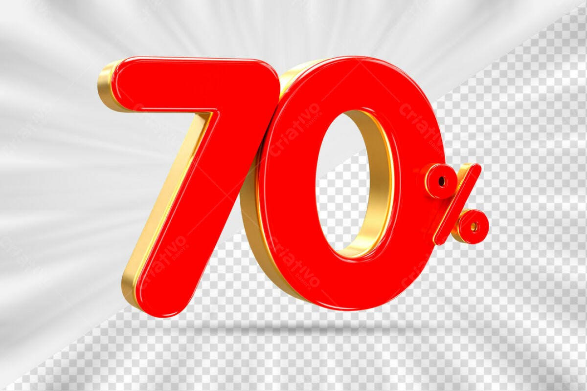 Design 70% Desconto PSD Editável