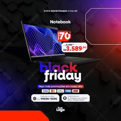 Feed Quadrado Black Friday Social Media 01