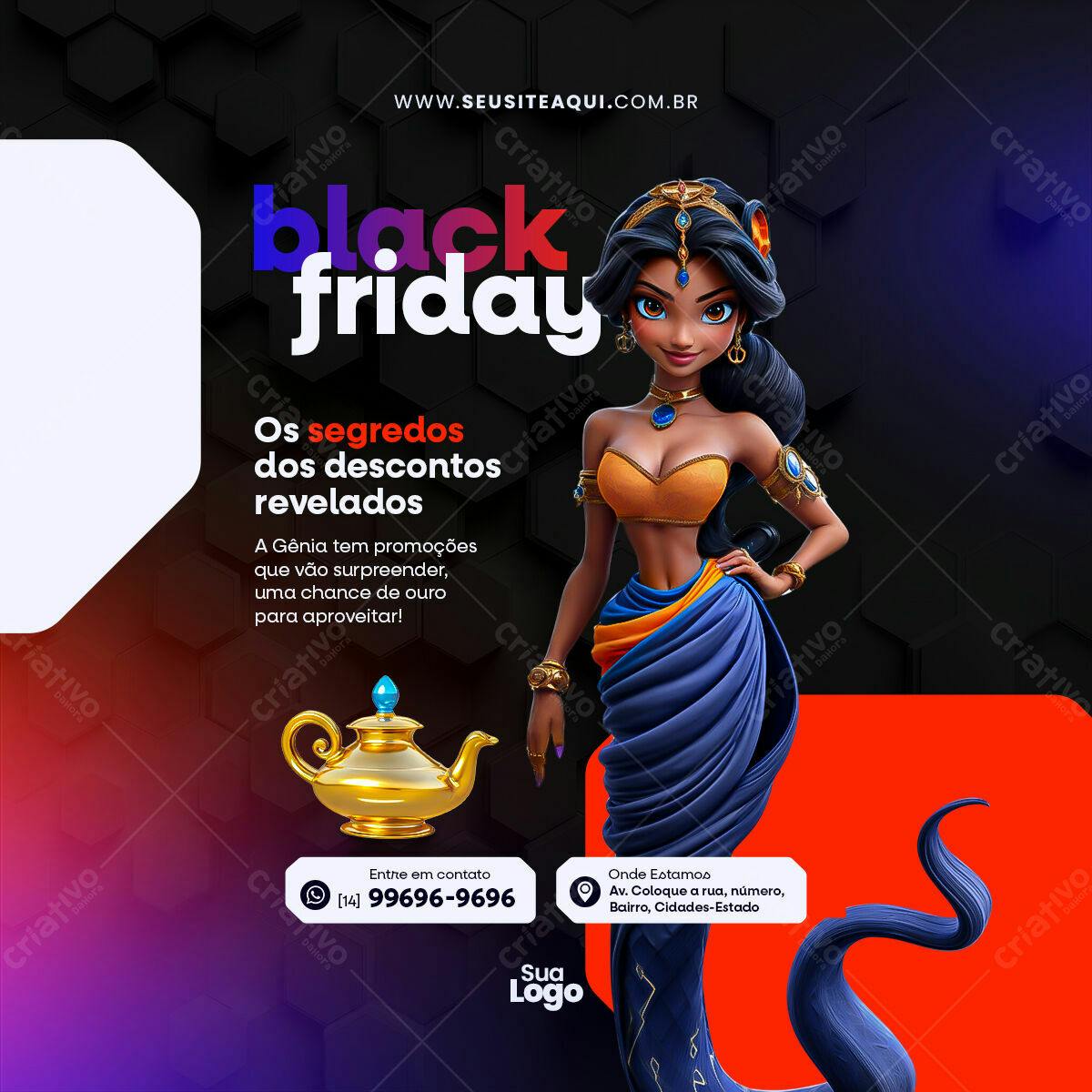 Post Black Friday PSD Editável