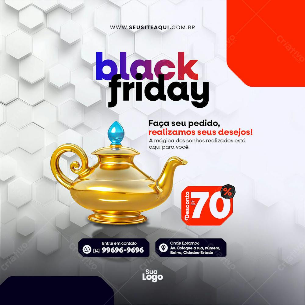 Feed Quadrado Black Friday Social Media 08