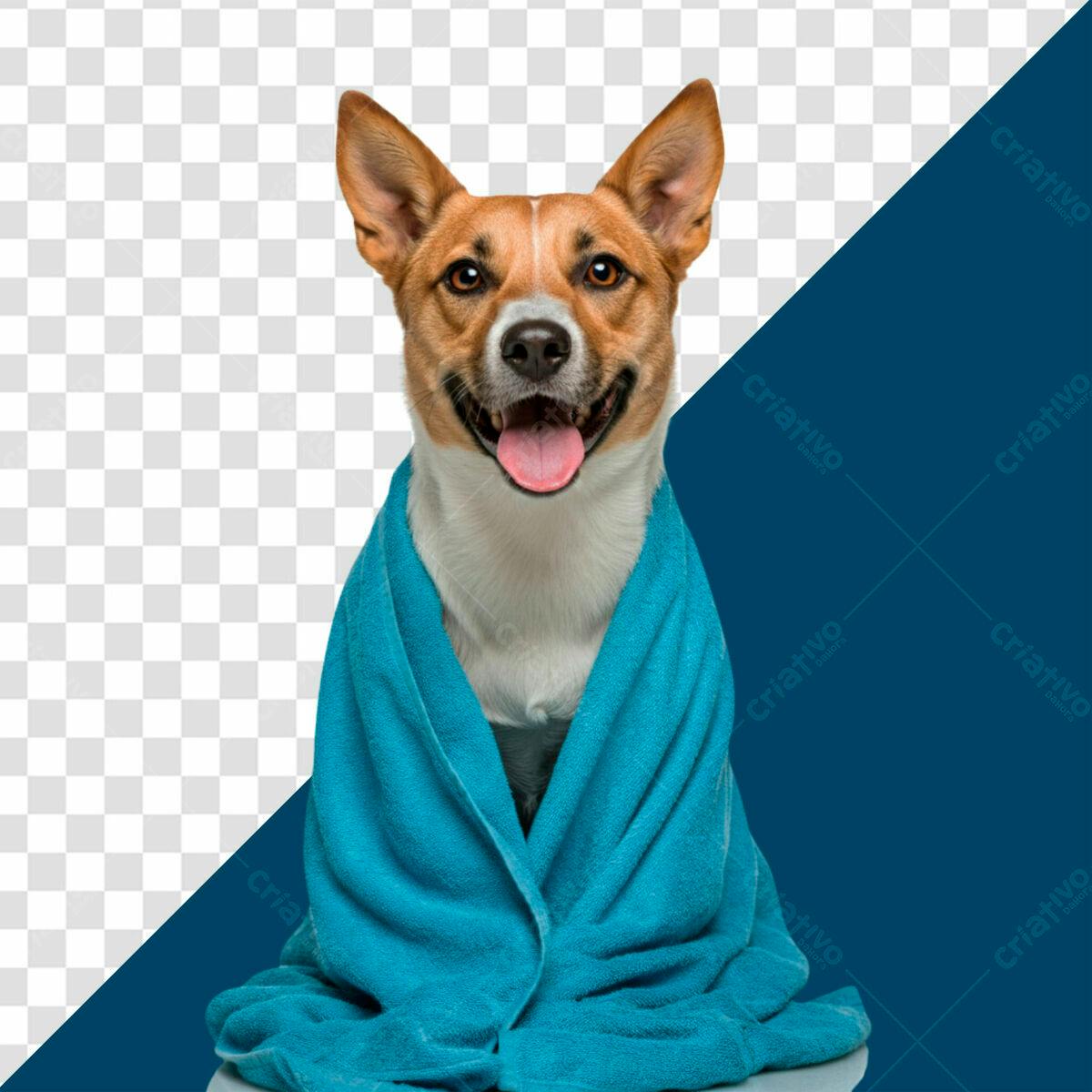 Imagem de Cachorro Banhado PSD Editável
