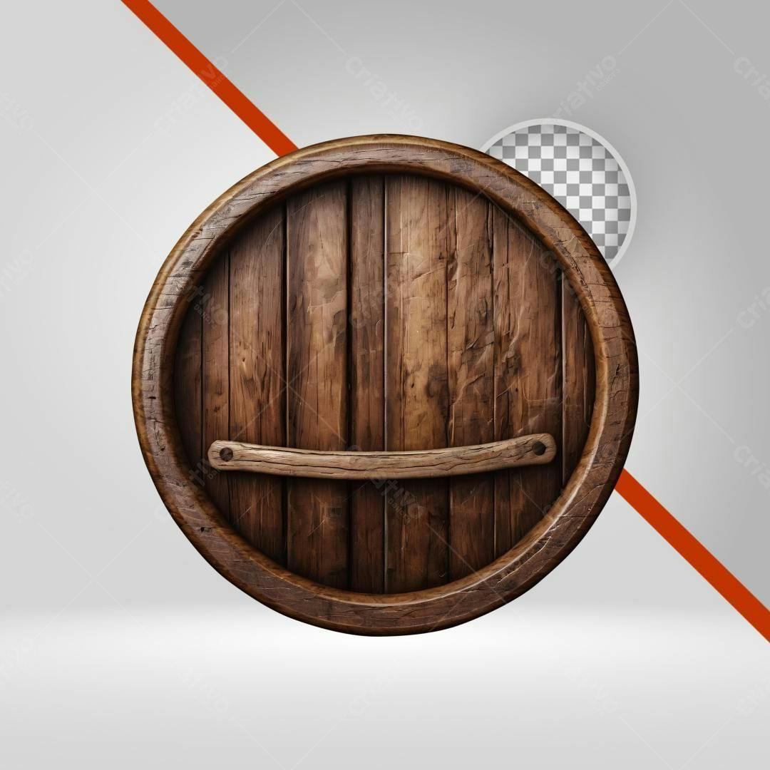 Icone Barril Madeira PNG com fundo transparente