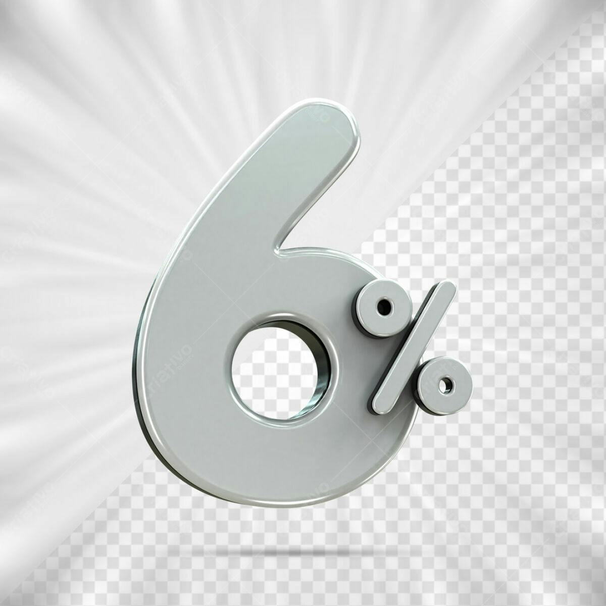 Design 6% Desconto PSD Editável